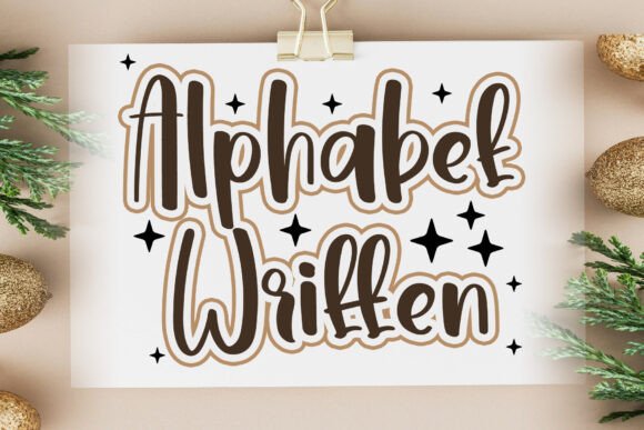 Alphabet Written Handwritten Font for Small Business Branding