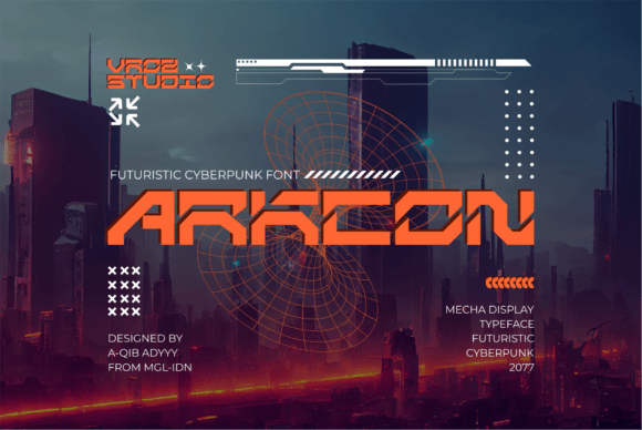Arkcon Font for Product Labels, Apparel, and Digital Designs