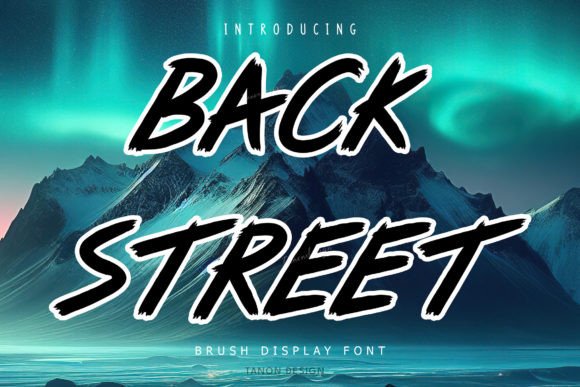 Back Street: A Display Font for Handmade Labels, Cards, and Apparel