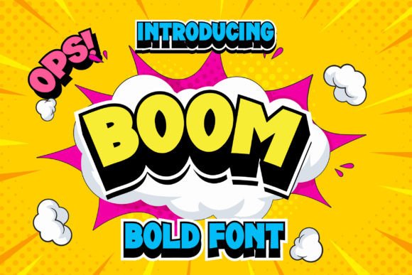 Boom Pow Font: A Bold Display Typeface for Small Business Branding