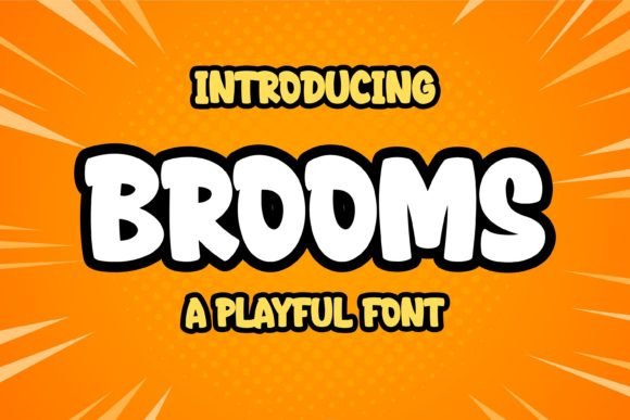 Brooms Display Font for Boutique Website Headers