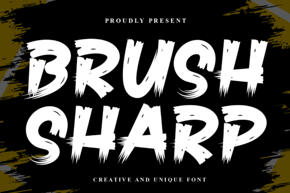 Brush Sharp: A Bold Display Font for Creative Projects