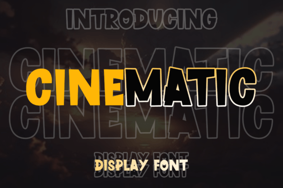 Cinematic: A Quirky Display Font for Cheerful Editorial Design