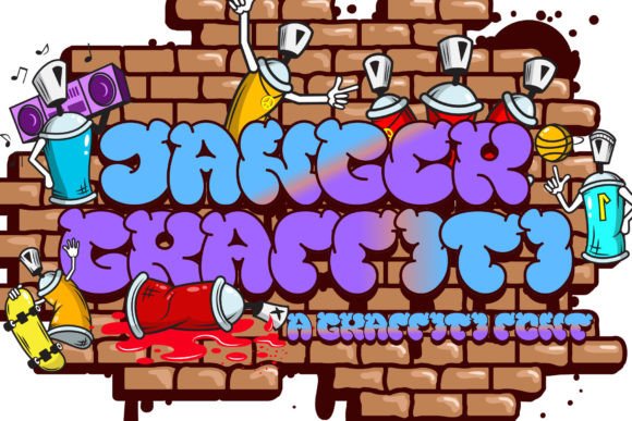 Danger Graffiti: A Bold Display Font for Standout Branding