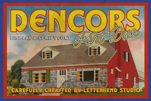 Dencors Font Duo: Vintage Script and Sans for Editorial Design
