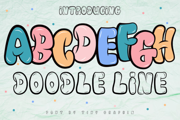 Doodle Line Graffiti Font for Web and Digital Design