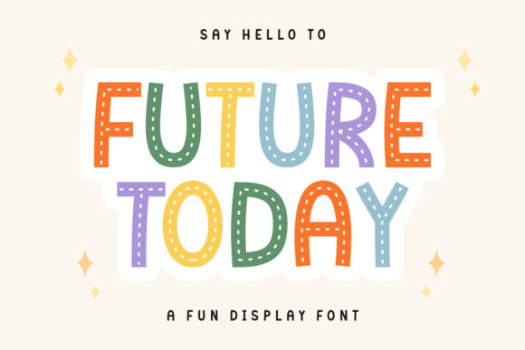 Future Today: A Dotted Line Display Font for Bold Branding