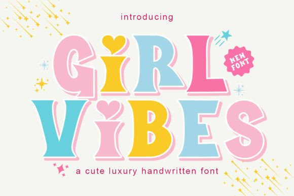 Girl Vibes Display Font for Small Business Branding
