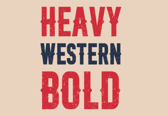Heavy Western Bold: A Raw Display Typeface for Bold Digital Brands