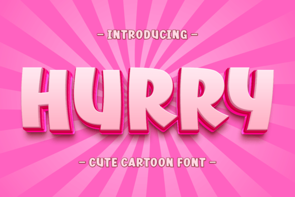 Hurry Font: Bold Charm for Editorial Design
