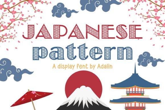 Japanese Pattern: A Playful Decorative Font for Designers