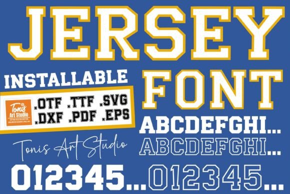 Jersey Outline: A Display Font for Editorial Design