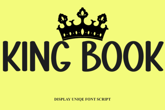 King Book Display Font for Small Business Branding Materials