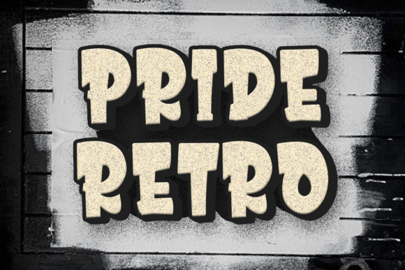 Pride Retro: A Friendly Display Font for Small Business Branding