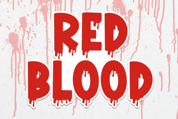 Red Blood: A Quirky Display Font for Web Design