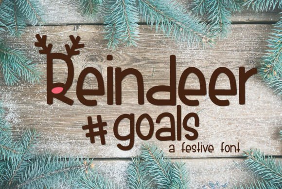 Reindeer Goals: A Festive Display Font for Holiday Campaigns