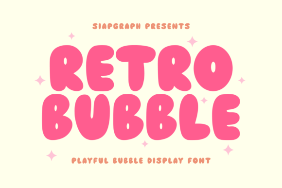 Retro Bubble: A Bold Retro Display Font for Modern Branding Projects