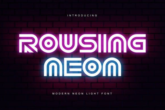 Rousing Neon for Web Design: Logo, Headers, and Digital Branding