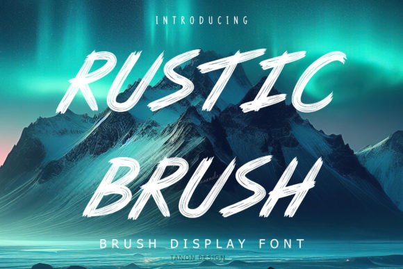 Rustic Brush Display Font for Handcrafted Branding