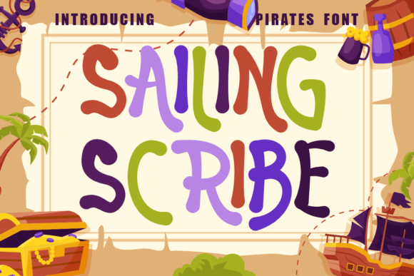 Sailing Scribe: A Pirate Font for Editorial Design and Publication Branding