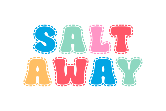 Salt Away: A Display Font for Editorial Design and Branding