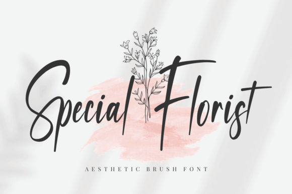 Special Florist Brush Font for Elegant Small Business Branding