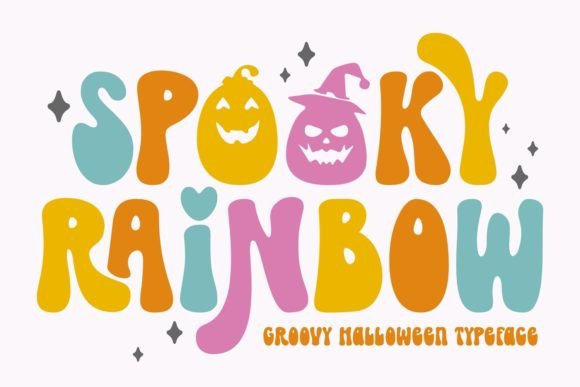 Spooky Rainbow Font for Branding and Seasonal Designs