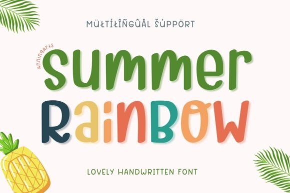 Summer Rainbow: A Handwritten Font for Polished Digital Branding