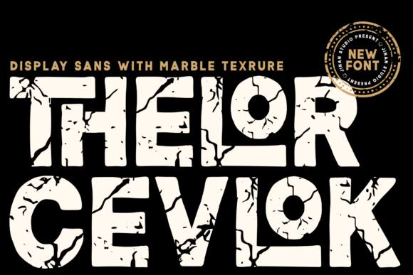 Thelor Cevlok Font: Marble Display Typeface for Crafters