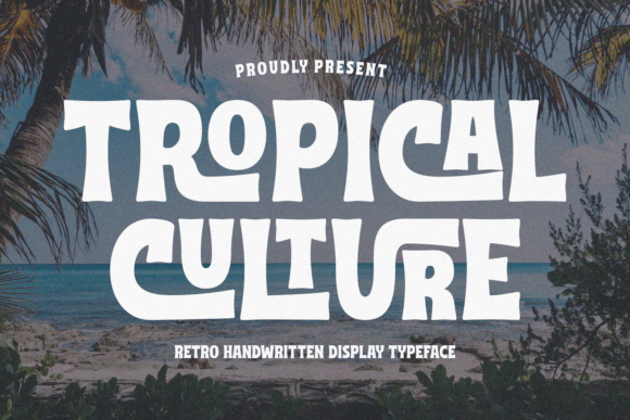 Tropical Culture Font for Web Design and Digital Branding