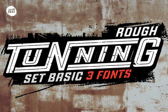 Using Tunning Rough for Bold Digital Branding and Web Layouts