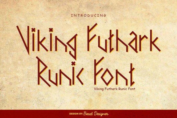 Viking Futhark Runic for Craft Projects and Handmade Products