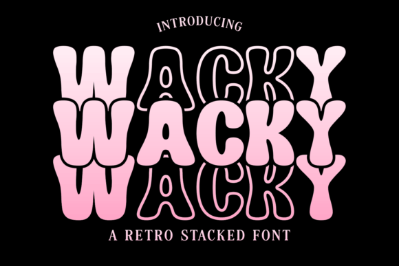 Wacky Display Font for Playful Small Business Branding
